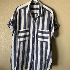 Plus size dolman tie back top